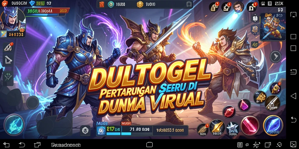 Screenshot gameplay DULTOGEL menampilkan pertarungan aksi yang menegangkan.