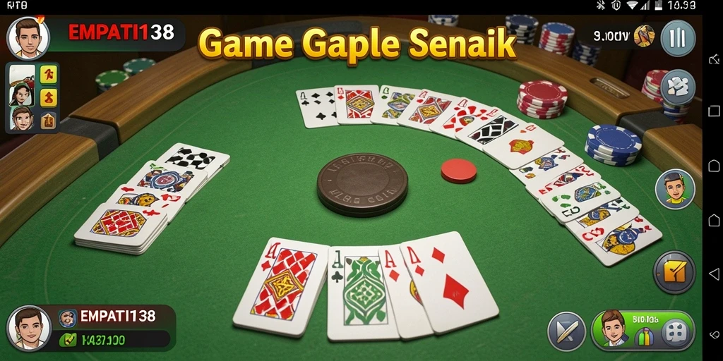 Tampilan gameplay Gaple yang seru di EMPATI138.