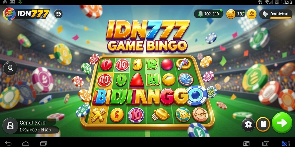 Screenshot gameplay Bingo di IDN777 dengan tampilan antarmuka yang menarik.