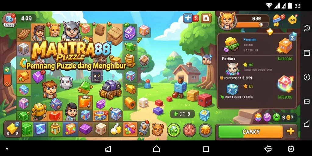 Tampilan gameplay MANTRA88 yang menarik dan menantang.