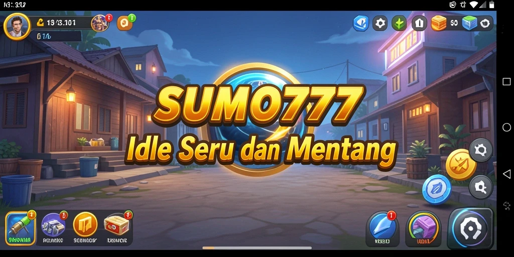 Tangkapan layar SUMO777 menampilkan karakter dalam permainan Idle yang mengasyikkan.