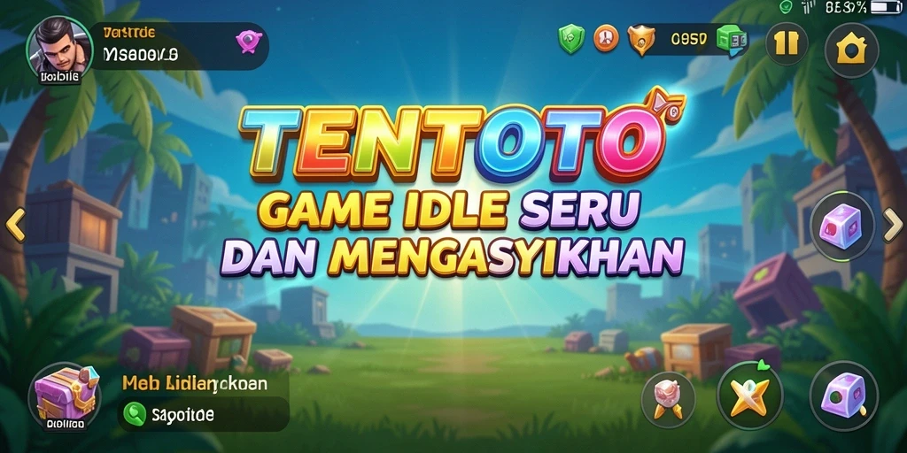 Screenshot utama TENTOTO menampilkan gameplay menarik dan santai.